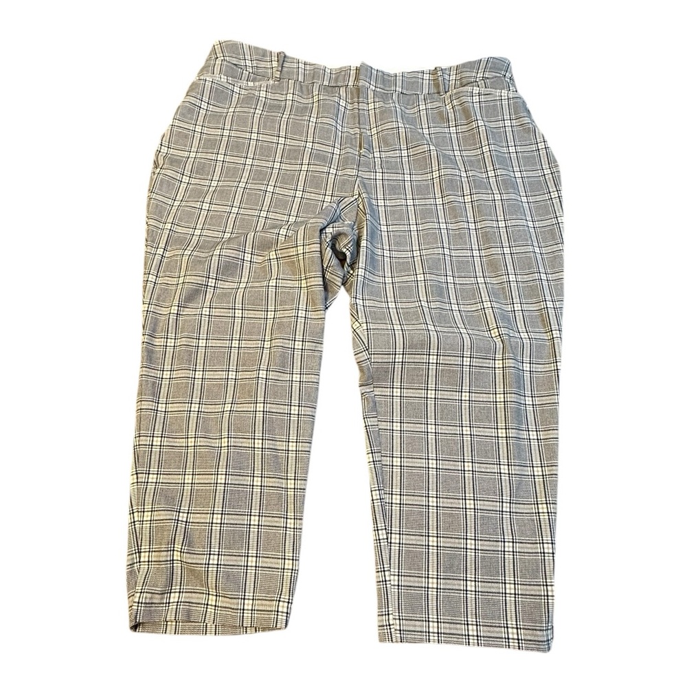 Ava & Viv Classic dressy Dress Pants black tan‎ pinstripes size plus 24 NWT